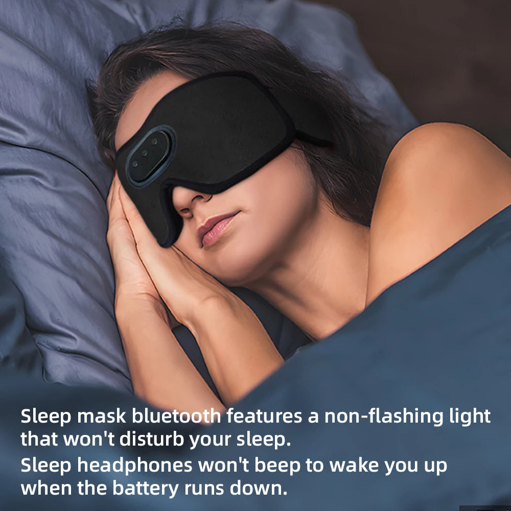 Smart Sleep Mask with Bluetooth Headphones